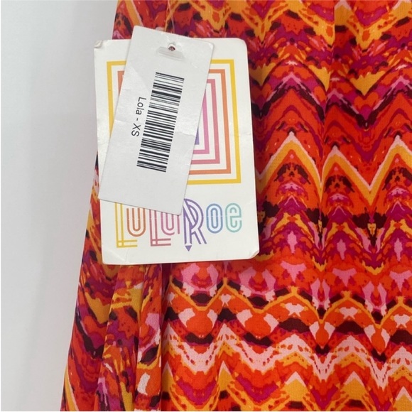 Lularoe Multicolor Print Lola Skirt - Picture 4 of 4
